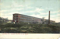 Largest Silk Mill in the World Postcard