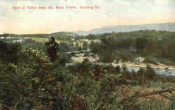 View of Valley from Mt. Penn Tower Postcard