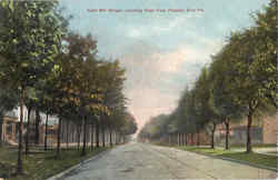 East 6th Street, Looking East from Parade Erie, PA Postcard Postcard