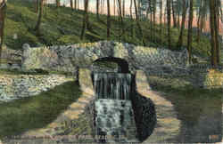 Falls in Mineral Springs Park Postcard