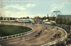 Horse Race Track at Fairgrounds Postcard