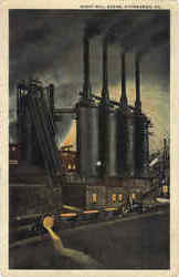 Night Mill Scene Postcard