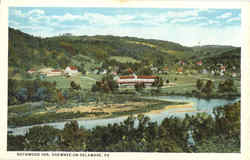 Buckwood Inn, Shawnee on Postcard