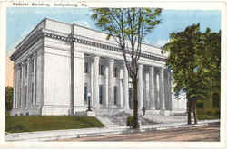 Federal Building Gettysburg, PA Postcard Postcard