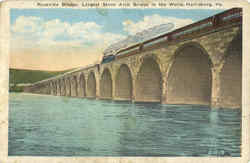 Rockville Bridge Harrisburg, PA Postcard Postcard