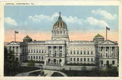 Capitol Harrisburg, PA Postcard Postcard
