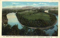 Horse Shoe Curve Schuylkill River, Neversink Mt. Reading, PA Postcard Postcard