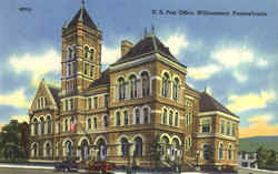 U. S. Post Office Williamsport, PA Postcard Postcard