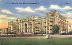 G. A. R. Memorial High School Wilkes-Barre, PA Postcard Postcard