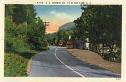 U. S. Highway No. 74 At Bat Cave Postcard