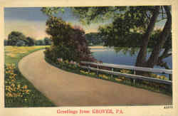 Greetings from Grover Postcard