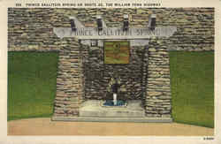 Prince Gallitzin Spring on route 22, The William Penn Highway Scenic, PA Postcard Postcard
