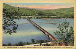 Bird's Eye View of rockville Bridge Postcard