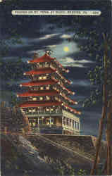 Pagoda on Mt Penn Postcard