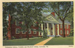 Fackenthal Library, Franklin and Marshall College Postcard