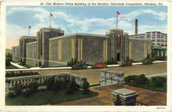 The Modern Office Building of the Hershey Chocolate Corporation Pennsylvania Postcard Postcard