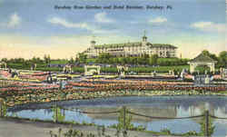 Hershey Rose Garden and Hotel Hershey Pennsylvania Postcard Postcard