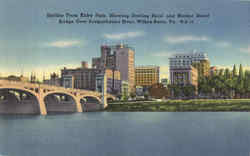 Skylone From Kerby Park Wilkes-Barre, PA Postcard Postcard