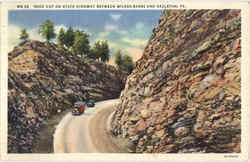 Rock Cut on State Highway Postcard
