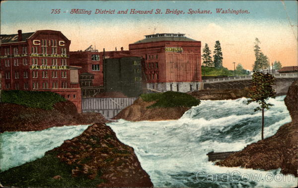 Milling District and Howard St. Bridge Spokane Washington