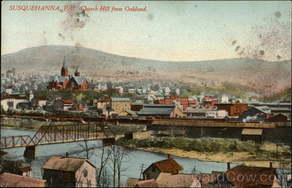 Church Hill from Oakland Susquehanna Pennsylvania