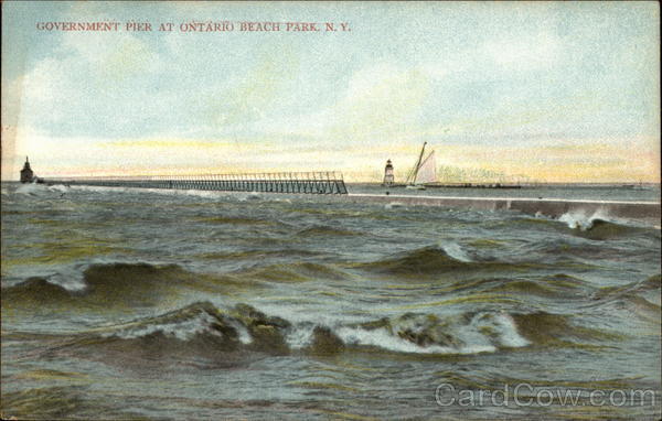 Government Pier at Ontario Beach Park Rochester New York