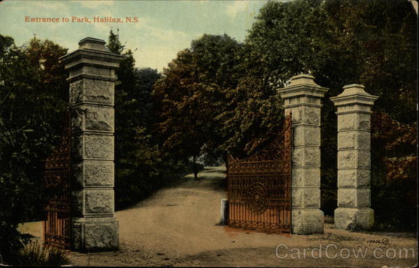 Entrance to Park Halifax NS Canada Nova Scotia