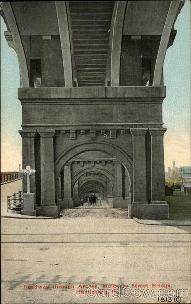Roadway through Arches, Mulberry Street Bridge Harrisburg Pennsylvania