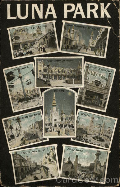 Views of Luna Park Coney Island New York