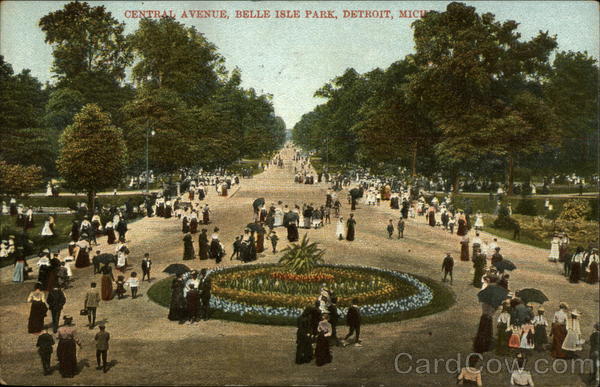 Central Avenue, Belle Isle Park Detroit Michigan