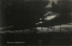 Moonlight Everett, WA Postcard Postcard