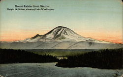 Mount Rainier from Seattle Washington Postcard Postcard