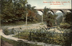 Summer at the Stone Bridge Postcard