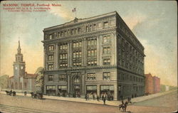 Masonic Temple Postcard