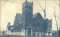 New Baptist Church Linton, IN Postcard Postcard