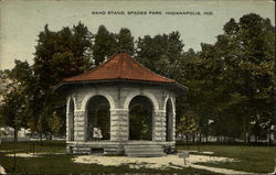 Band Stand, Spades Park Postcard