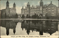 Chapel and Main Bldg., St. Joseph's College Postcard