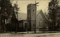 M. E. Church Rensselaer, IN Postcard Postcard