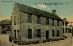 Old Vedder House on the Bay, Corner Treasury Street St. Augustine, FL Postcard Postcard