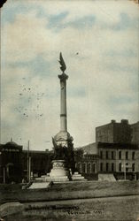 Soldier's Monument Peoria, IL Postcard Postcard