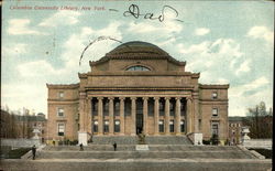 Columbia University Library New York City, NY Postcard Postcard