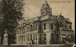 Court House Carrollton, IL Postcard Postcard