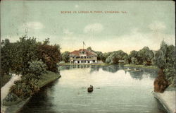 Scene in Lincoln Park Postcard