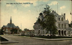 Post Office & City Hall Concord, NH Postcard Postcard