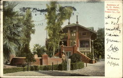 Residence of G. H. Malter, Maltermoro Fresno, CA Postcard Postcard