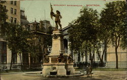 Monument Maisonneuve Montreal, PQ Canada Quebec Postcard Postcard