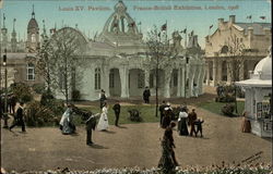 Louis XV Pavilion, Franco-British Exhibition, 1908 Postcard