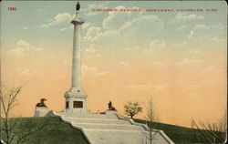 Wisconsin Memorial Monument, Vicksburg, Miss Postcard