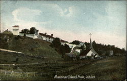 Old Fort Mackinac Island, MI Postcard Postcard