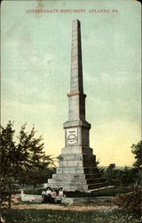 Confederate Monument Postcard